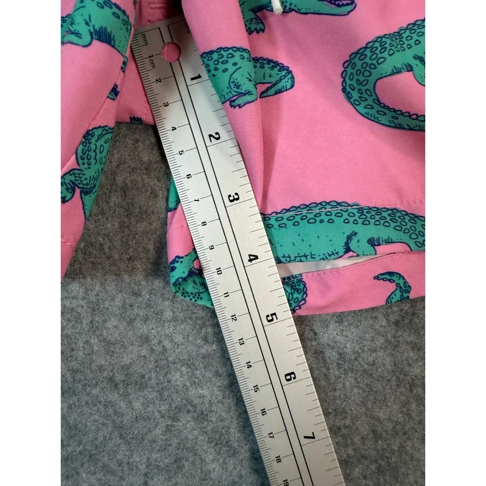 Chubbies Boys Pink Crocodile Swim Trunks Mesh Shorts Small 5.5 Inseam
